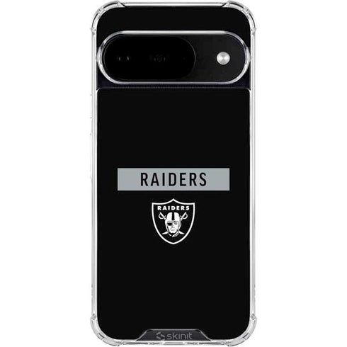 NFL Las Vegas Raiders Black Performance Series Google Pixel 10 Clear Case